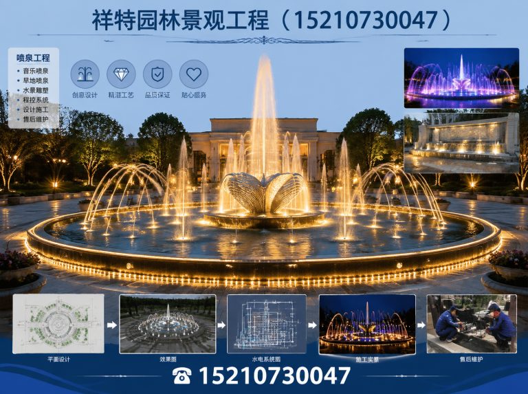 涞水县旱地喷泉展示图